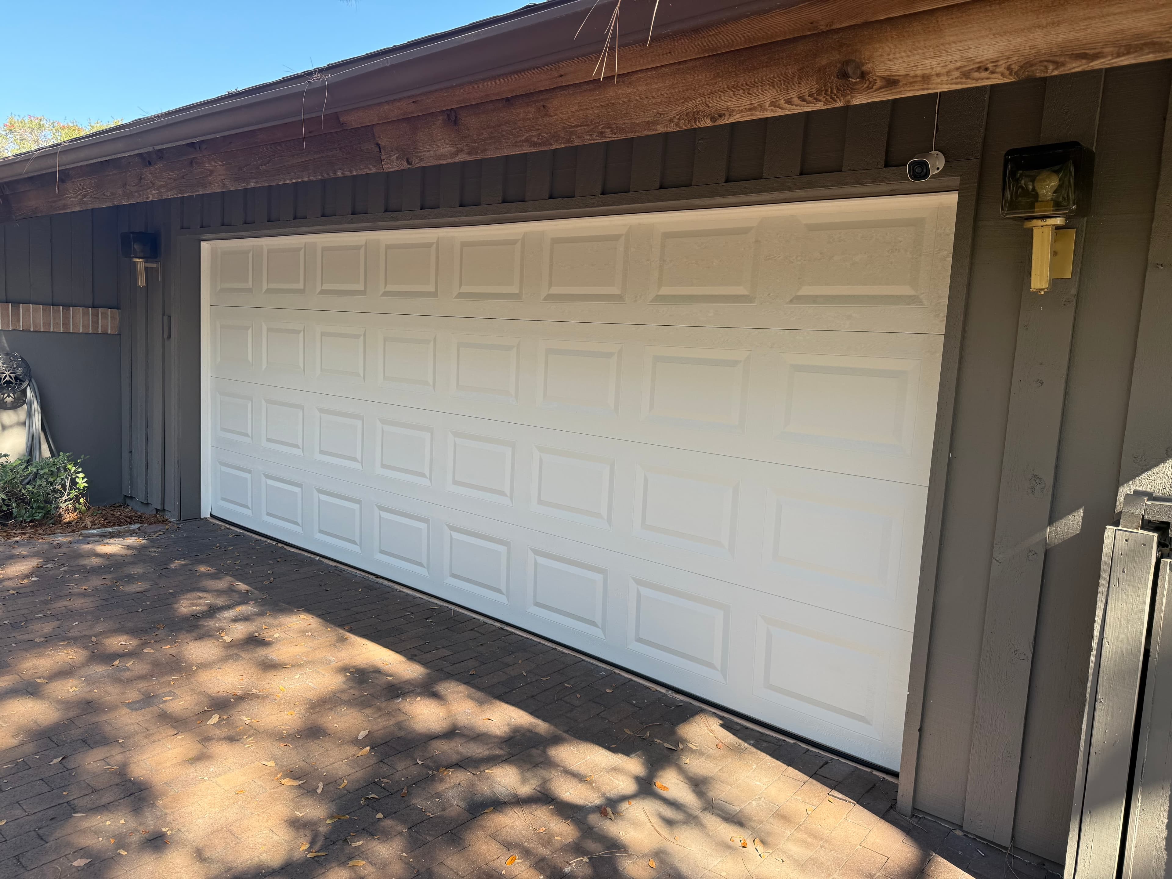 Garage door after repair